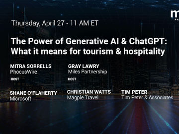 Generative AI and ChatGPT: What it means for tourism and hospitality